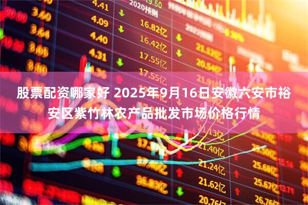 股票配资哪家好 2025年9月16日安徽六安市裕安区紫竹林农产品批发市场价格行情